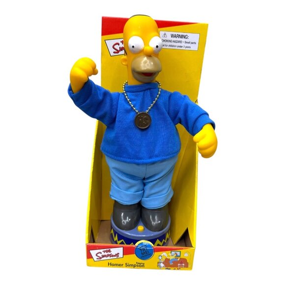 Rapping Dancing Homer Simpson Talking Figure In Box New Old Stock Doll 2002 NOS - Picture 1 of 5